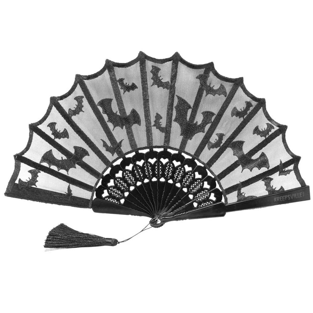 Kreepsville - Bat Lace Fan - Black